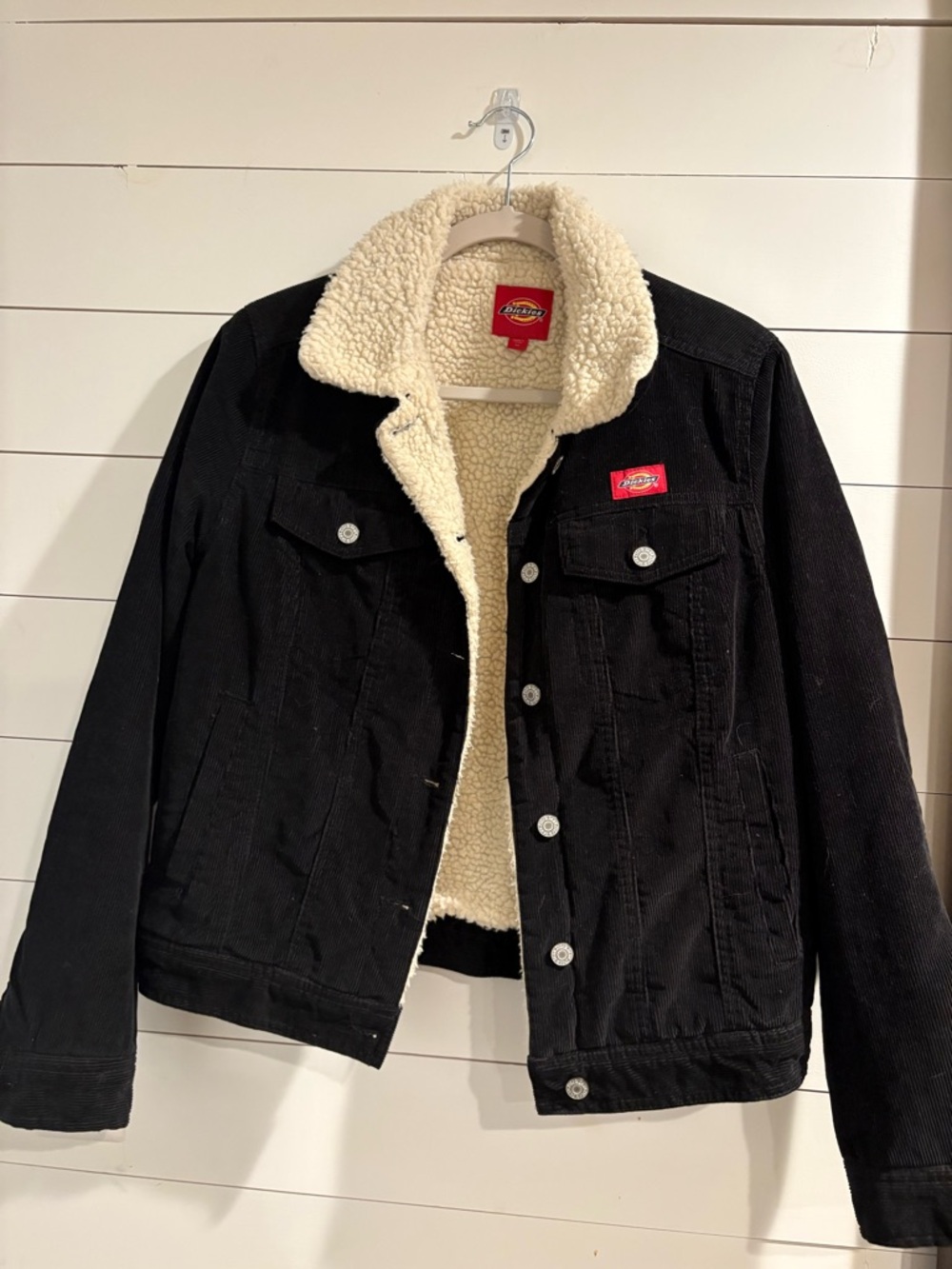 Dickies Sherpa-Lined Black Corduroy Jacket